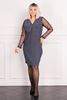 Picture of PLUS SIZE DRESS WITH CHIFFON SLEEVE